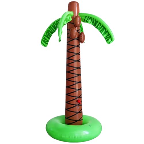 Aufblasbare Palmensprinkler für Kinder, 27,6 x 62,2 Zoll PVC aufblasbare Sprinkler, Außenwasserspielzeug für Sommerhawaiian Pool Party Hinterhof von Huraoerrrr