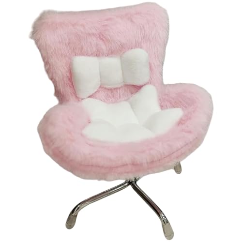 Huraoerrrr Baby Doll Car Seat Puppenautositz für 4-7" Puppen, weicher, Warmer Plüsch-Baby-Puppenautositz mit Sitzbein, lässt Sich an der Lüftungsöffnung des Autos befestigen, Puppenzubehör von Huraoerrrr