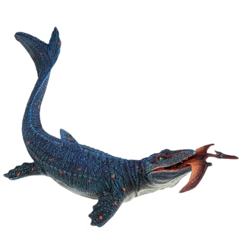 Huraoerrrr Dinosaur Statue Mosasaurus Toy, Artificial Realistic Mosasaurus with Movable Mouth, 11 Inch Plastic Dinosaur Figurines, Educational Prehistoric Dinosaur Toys, Gifts for Kids von Huraoerrrr