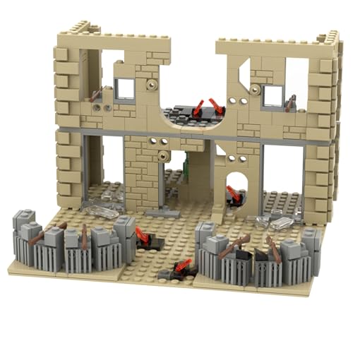 Huraoerrrr Fort Building Kit 544PCS Building Block Sets DIY versammelte mittelalterliche Schloss mit plastischer realistischer Armee Fort für Kinder von Huraoerrrr