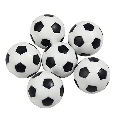 Huraoerrrr Mini -Fußbälle Plastik Ball Table Top Fußballspiel Ersatz 6pcs von Huraoerrrr