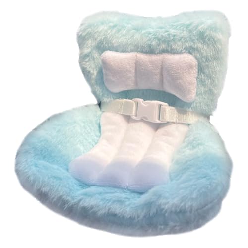 Weich pelziger plüschbackpuppenautositz mit Sicherheitsgürtel für Luftablager Clip Desktop Display Blau Weich pelziger plüschbackpuppenautositz mit Sicherheitsgürtel für Luftablager Clip Desktop Display Blau von Huraoerrrr