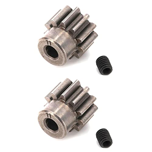 Hurromy 2 x Motorgetriebe aus Metall Ritzel 32P 11T 3,175 mm 6747 für Autoteile TRX4 6X6 TRX6 RC von Hurromy