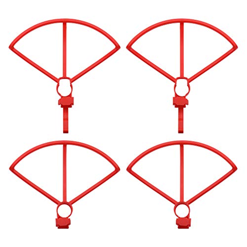 Hurromy 4 Stück Serie Deckel mit Auslösemechanismus, geeignet für Zino H117S Vierachsen-Flugzeug-Zubehör, Fernabstands-Drohne, Schutzring (rot) von Hurromy