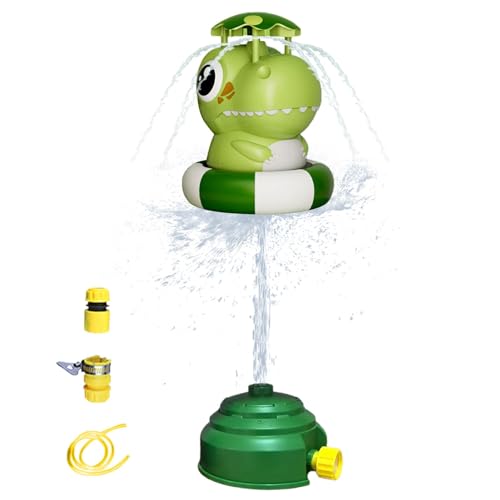 Husoiuy Kinder-Wassersprinkler für draußen, Outdoor-Sprinkler für Kinder,Raketenwasserbetrieben - Kinder-Wassersprinkler für Rasen, Garten, Sommer, Poolparty, Urlaubsspiel, 3-jährige Kinder von Husoiuy