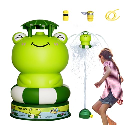 Husoiuy Wasserraketen für Kinder mit Pumpe, Wassersprinkler für Kinder für draußen,Raketenstart-Sprühspielzeug - Kinder-Wassersprinkler für Rasen, Garten, Sommer, Poolparty, Urlaubsspiel, 3-jährige von Husoiuy