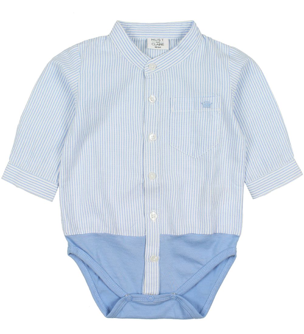 Hust and Claire Hemdbody l/ä - Blau Gestreift - Hust and Claire - 50 - Body L/Ä Hust and Claire Hemdbody l/ä - Blau Gestreift - Hust and Claire - 50 - Body L/Ä von Hust and Claire