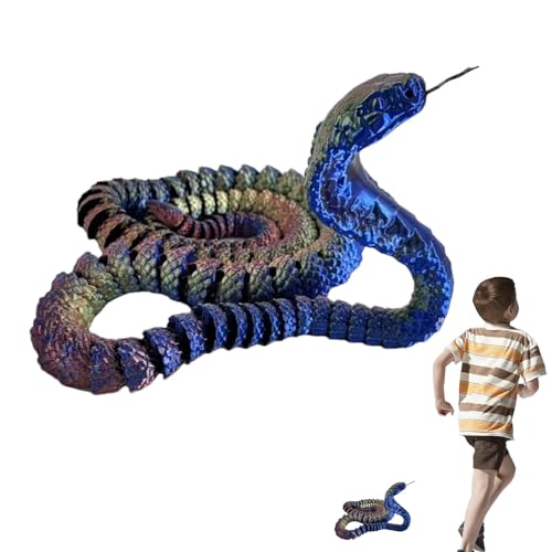Hutnncg 3D-Schlangenspielzeug, 3D-gedruckte Tiere | Schreibtischspielzeug Schlangenspielzeug | Bewegliches Schreibtischspielzeug, flexible Sammelfiguren, 3D-gedrucktes Spielzeug zum Stressabbau, von Hutnncg