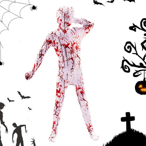 Hutnncg Gruselige Kinderkostüme,Halloween-Kostüme für Kinder | Atmungsaktives Horror-Dress-Up | Weicher Overall für Kinder, festliches Kostüm für Rollenspiel-Cosplay-Partys von Hutnncg