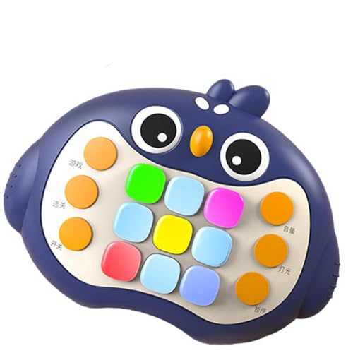 Hutnncg Schnelles Push-Bubble-Spiel,Schnelles Push-Bubble-Spiel - Handheld-Rhythmus-Spielmaschine, schnelles Push-Konsolenspiel,Quick-Push-Spielekonsole, Lernspiele mit Licht und Musik für Kinder und von Hutnncg