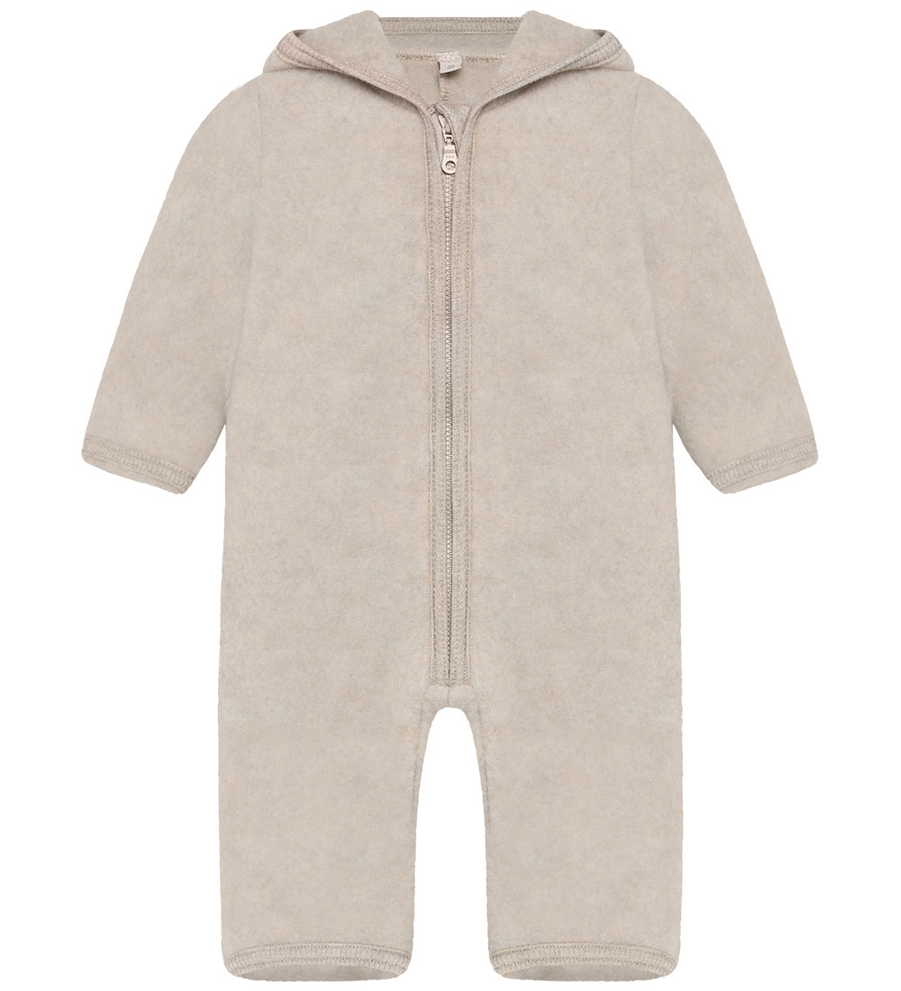 Huttelihut Overall - Wollfleece - Camel Melange m. Ohren - Huttelihut - 62 - Overalls Huttelihut Overall - Wollfleece - Camel Melange m. Ohren - Huttelihut - 62 - Overalls von Huttelihut