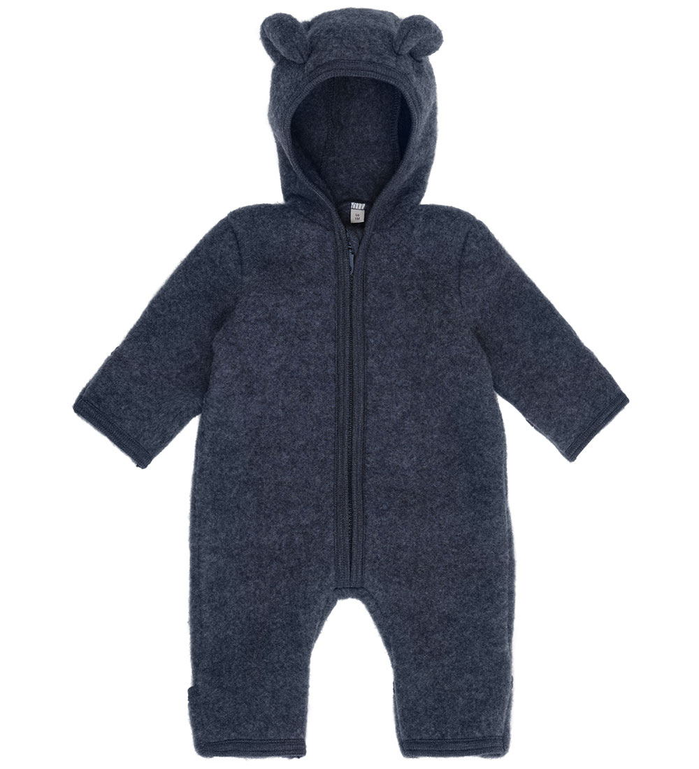 Huttelihut Overall - Wollvlies - Ombré Blue Melange m. Ohren - Huttelihut - 56 - Overalls Huttelihut Overall - Wollvlies - Ombré Blue Melange m. Ohren - Huttelihut - 56 - Overalls von Huttelihut