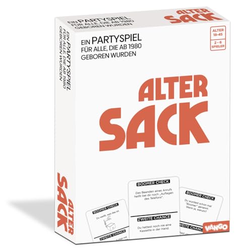 Hutter Trade | Alter Sack | DAS Partyspiel für Millennials | 600 lustige Fragen für 2 bis 6 Personen ab 18 Jahren von Hutter Trade