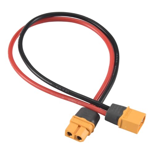 Huudngeje 28cm 11" XT60 XT-60 Maennlich Weiblich Stecker Adapter Fuer RC Batterie von Huudngeje