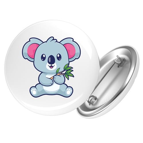 Huuraa Ansteckbutton Koala Comic Geschenk Größe 59mm Koala Accessoire von Huuraa