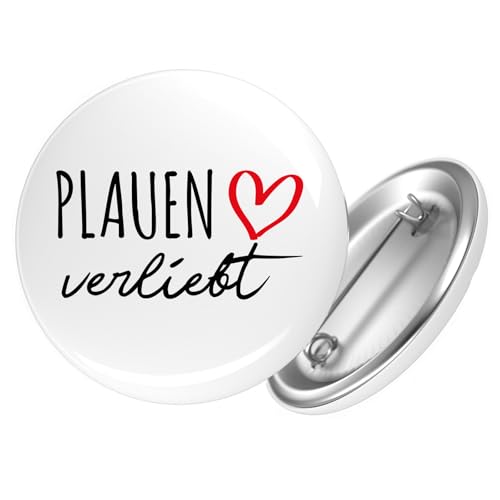 Huuraa Anstecker Plauen verliebt Geschenk Ansteck Pin Größe 59mm Plauen Accessoire Huuraa Anstecker Plauen verliebt Geschenk Ansteck Pin Größe 59mm Plauen Accessoire von Huuraa