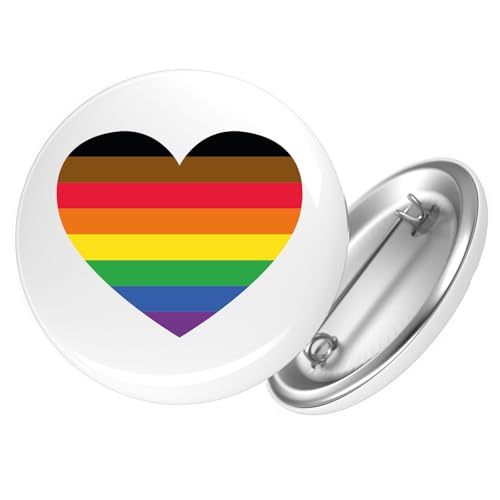 Huuraa Button Alternative LGBT+ Pride Flagge LGBTQ Herz Geschenk Größe 25mm Alternative LGBT+ Pride Flagge Geschenkidee von Huuraa