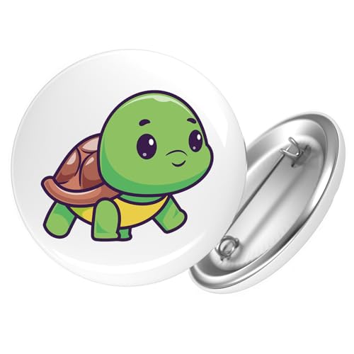 Huuraa Button Baby Schildkröte Comic Geschenk Größe 25mm Baby Schildkröte Geschenkidee von Huuraa