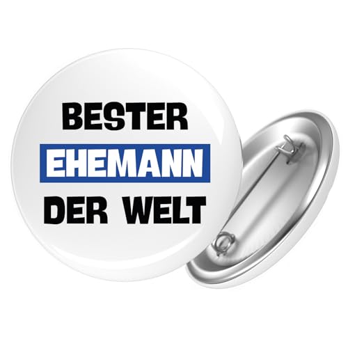 Huuraa Button Bester Ehemann der Welt Geschenk Größe 25mm Bester Ehemann Geschenkidee von Huuraa