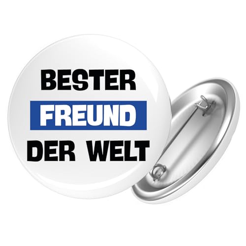 Huuraa Button Bester Freund der Welt Geschenk Größe 25mm Bester Freund Geschenkidee von Huuraa