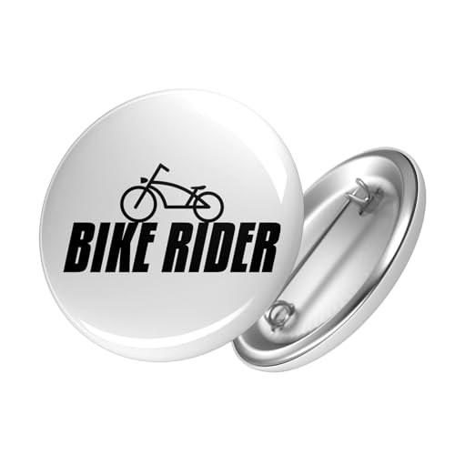 Huuraa Button Bike Rider Fahrrad Geschenk Ansteckbutton Größe 25mm Bike Rider Geschenkidee von Huuraa