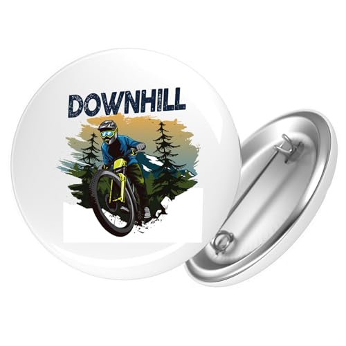 Huuraa Button Downhill Bike Geschenk Größe 25mm Downhill Geschenkidee von Huuraa