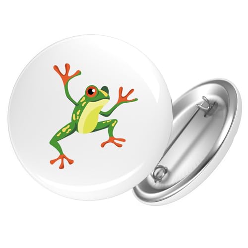 Huuraa Button Frosch Comic Geschenk Größe 25mm Frosch Geschenkidee von Huuraa