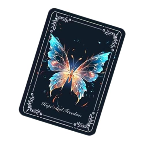 3D-Wechsel-Tarotkarten, dynamisches visuelles Tarot-Tarot, Schmetterling-Tarotkarten, Sammlerstück, Tarotkarten, Karteikarte, Tarot-Sammelgrußkarten, fliegender Schmetterling, Lernkarte für Frauen, von Huvqianu