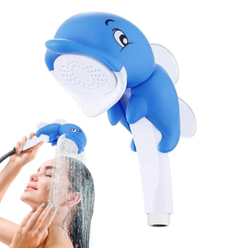 Baby Bath Shower, Cartoon Dolphin Shower, Handheld Shower Head, Baby Shower Sprayer, Kids Bath Shower, Toddler Bath Shower, Practical Shower Head, Cartoon Bath Sprayer, Kids Bath Accessories, Baby Sho von Huvqianu