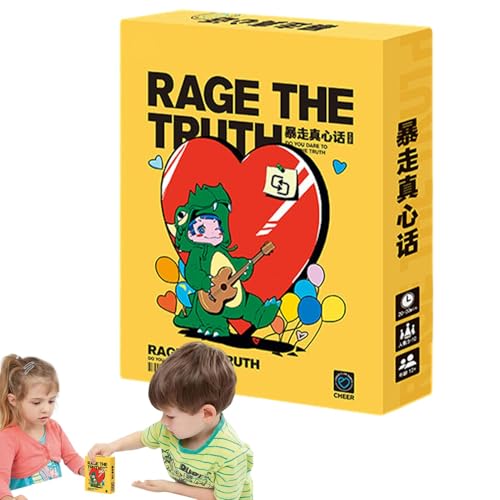 Funny Card Games, Board Toy for Adults, 7.87x5.91in Solid Angle Design Card Game, Fun Game for Birthdays, Friends Gatherings, and Family Entertainment von Huvqianu