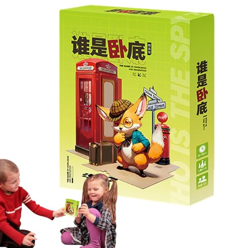 Funny Card Games, Board Toy for Adults, 7.87x5.91in Solid Angle Design Card Game, Fun Game for Birthdays, Friends Gatherings, and Family Entertainment von Huvqianu