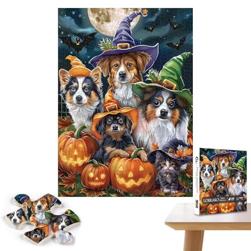 Halloween-Puzzles, 1000 Teile Puzzle, Familienspielabend-Puzzle, Halloween-Brettspiel, Puzzle, interaktive Denkaufgabe, gruseliges Puzzle, Heimdekor-Puzzle, Puzzle für die Familie von Huvqianu