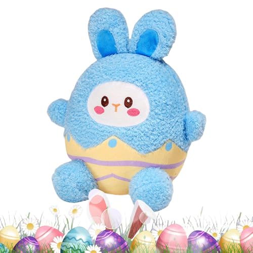 Huvqianu Cartoon Bunny Stuffed Animal, Easter Eggshell Plush, 9.84x9.84in Soft Stuffed, Adorable and Cuddly Design, Soft Throw Pillow Toys for Kids, Adults, Decor von Huvqianu