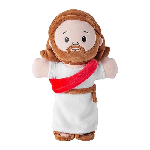 Huvqianu Cartoon Jesus Plush Toy, Soft and Elastic Stuffed Doll, 9.84x19.69in Throw Pillow Decoration, Cozy Home Accent, Ideal for Kids Room, Game Place, Living Room, Couch von Huvqianu