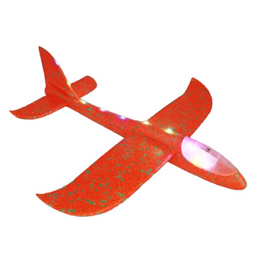 Huvqianu Foam Plane, Kids Airplane, Easy-to-Fly Airplane Toy, 48cm Glider Plane, Children Outdoor Game, Aircraft Model for Kids, Birthday Airplane, Glowing Foam Airplane, Lightweight Flying to von Huvqianu