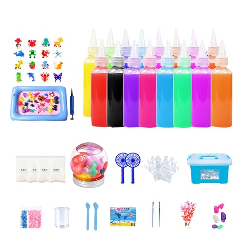 Huvqianu Gel, Water Jelly Kit, Creative Gel Set, Water Fairy Gel, Gel Craft Kit, Water Animal Kit, Sea Creature Gel, Animal Craft Kit, Water Mold Gel, Water Creature Kit, Gel Set for Kids von Huvqianu