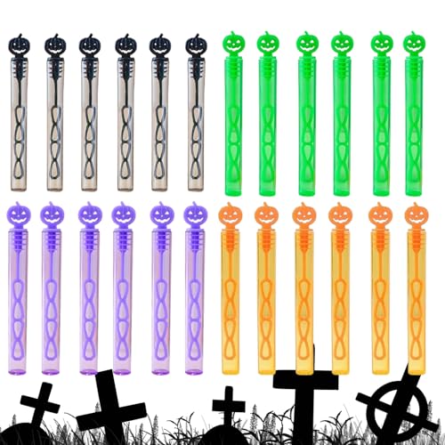 Huvqianu Halloween Blasstab Für Kinder, 24 Stück Kinder Halloween Seifenblasenstäbe, Handheld Seifenblasen Spielzeug Für Geburtstagsfeier Sommeraktivitäten Ostern Kleinkinder Draußen Klassenzimmer Huvqianu Halloween Blasstab Für Kinder, 24 Stück Kinder Halloween Seifenblasenstäbe, Handheld Seifenblasen Spielzeug Für Geburtstagsfeier Sommeraktivitäten Ostern Kleinkinder Draußen Klassenzimmer von Huvqianu