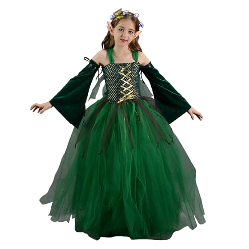 Huvqianu Halloween-Kostüm für Mädchen, grüner Tutu-Rock, Partyanzug, Halloween-Cosplay-Kostüme, verkleiden sich für 2–10 Jahre alte Mädchen, Bühnenaufführung, Rollenspiel, Themenparty, Maskerade Huvqianu Halloween-Kostüm für Mädchen, grüner Tutu-Rock, Partyanzug, Halloween-Cosplay-Kostüme, verkleiden sich für 2–10 Jahre alte Mädchen, Bühnenaufführung, Rollenspiel, Themenparty, Maskerade von Huvqianu