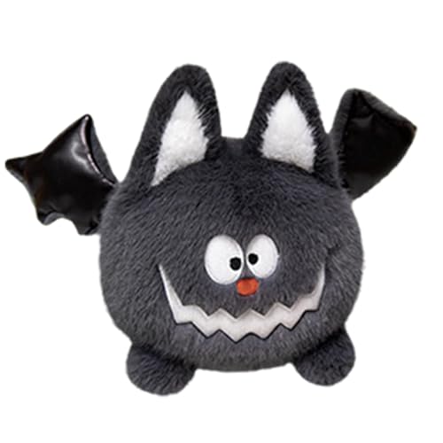 Huvqianu Halloween Tier Plüsch | Stofftiere | Halloween Fledermaus Plüsch | Schwarze Katze Plüschtier, Plüschtier, Halloween Lustiger Plüsch, Halloween Spinne Plüsch von Huvqianu