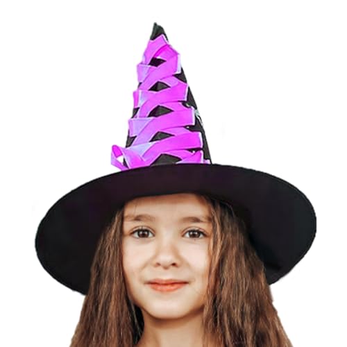 Huvqianu Hexen-Anziehzubehör,Halloween-Märchen-Accessoires Ausgefallene Hexen-Verkleidung - Zauberer-Hexenhut-für Rollenspiele, Cosplay, Kostümparty, Mottoparty, Parade Huvqianu Hexen-Anziehzubehör,Halloween-Märchen-Accessoires Ausgefallene Hexen-Verkleidung - Zauberer-Hexenhut-für Rollenspiele, Cosplay, Kostümparty, Mottoparty, Parade von Huvqianu