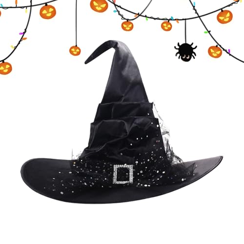 Huvqianu Hexenhüte für Halloween – Hexenhüte für Erwachsene | Neuheit Zubehör für Cosplay, Karneval, Maskerade, Innenhof, Dekoration für Erwachsene, Huvqianu Hexenhüte für Halloween – Hexenhüte für Erwachsene | Neuheit Zubehör für Cosplay, Karneval, Maskerade, Innenhof, Dekoration für Erwachsene, von Huvqianu
