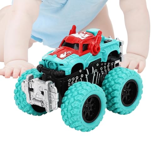 Huvqianu Inertia Toy Car, Racing Pull Back Truck, Portable Inertia-Powered Vehicle for Kids, Boys, Girls, Family Fun Activities, Travel, and Present, ABS, 12x9x9cm von Huvqianu