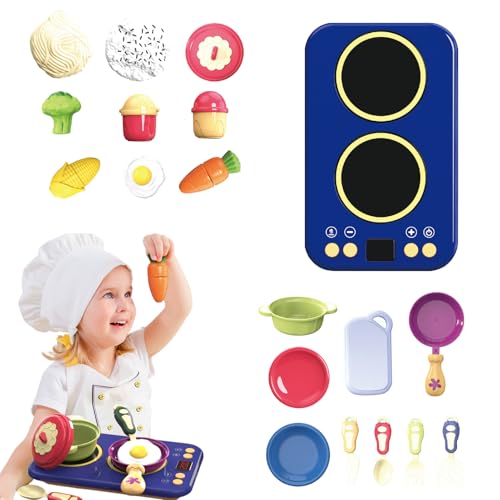 Huvqianu Kochset - Spielzeug Set mit Licht und Sound - Interaktives Lernspielzeug Mit Cartoon-Design Für Kindergartenkinder Huvqianu Kochset - Spielzeug Set mit Licht und Sound - Interaktives Lernspielzeug Mit Cartoon-Design Für Kindergartenkinder von Huvqianu