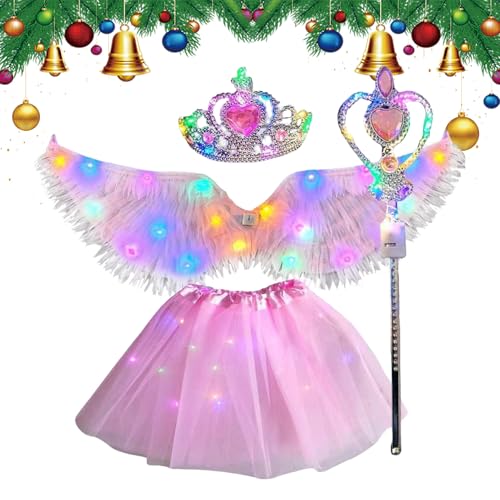 Huvqianu Leuchtende Engelsflügel für Kinder, beleuchtete Engelsflügel, Bekleidungszubehör-Sets für Foto, Urlaub, Schule, Festival, Party, Braut, Lagerfeuer, Geburtstag, Cosplay, Halloween, Bühne Huvqianu Leuchtende Engelsflügel für Kinder, beleuchtete Engelsflügel, Bekleidungszubehör-Sets für Foto, Urlaub, Schule, Festival, Party, Braut, Lagerfeuer, Geburtstag, Cosplay, Halloween, Bühne von Huvqianu