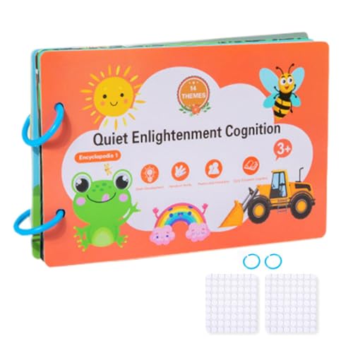 Huvqianu Quiet Sticker Book, Reusable Puzzle Art, 8.27x5.51in, Educational Sticker Book, Enhances Creativity, Stimulates Cognitive for Long Car Rides, Road Trips, Holiday Travel von Huvqianu