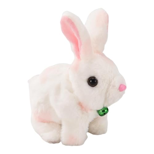 Huvqianu Realistic Bunny Plush, Interactive Electronic Rabbit, Bell Included for Easter Stuffed Bunny Toy, Educational Fun, Ideal for and Kids, Interactive Playtime von Huvqianu