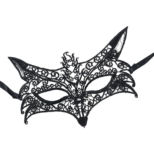 Huvqianu Schwarze Spitze Augenmaske - Damen Karneval Gesichtsmaske | Damen Mädchen Augenmaske Karneval Kostüm Party Bühnenauftritt Halloween Geburtstag Huvqianu Schwarze Spitze Augenmaske - Damen Karneval Gesichtsmaske | Damen Mädchen Augenmaske Karneval Kostüm Party Bühnenauftritt Halloween Geburtstag von Huvqianu