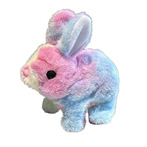 Huvqianu Stuffed Doll Walking Pet, Electronic Plush Bunny Toy, Electronic Realistic Stuffed Animal Rabbit for Kids, Boys, Friends, Family, 7.09x6.69x3.15 inches von Huvqianu