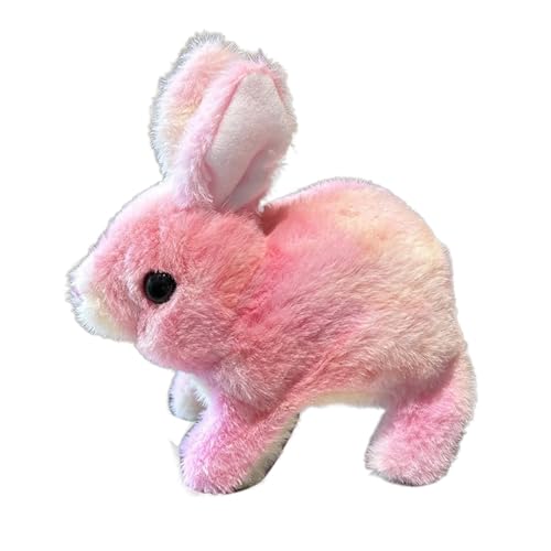 Huvqianu Stuffed Doll Walking Pet, Electronic Plush Bunny Toy, Electronic Realistic Stuffed Animal Rabbit for Kids, Boys, Friends, Family, 7.09x6.69x3.15 inches von Huvqianu