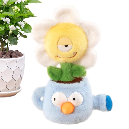 Huvqianu Sunflower Plush Toy, Stuffed Plush Doll, Multipurpose Flower Toy, Creative Room Decorations, Flower Plush Doll, Cute Stuffed Flower, Soft Plush Decor for Children Adults von Huvqianu